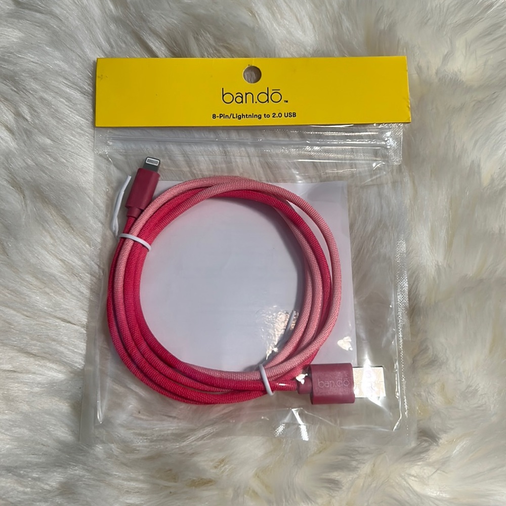 ban.do Pink Ombré Lightnight to USB Charging Cable